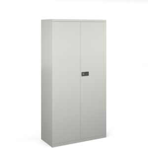 Steel Contract 3 Shelf  Cupboard 1806mm High - Grey