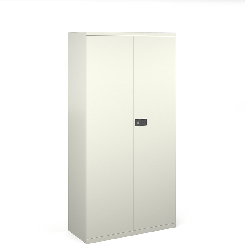 Steel Contract 3 Shelf  Cupboard 1806mm High - White