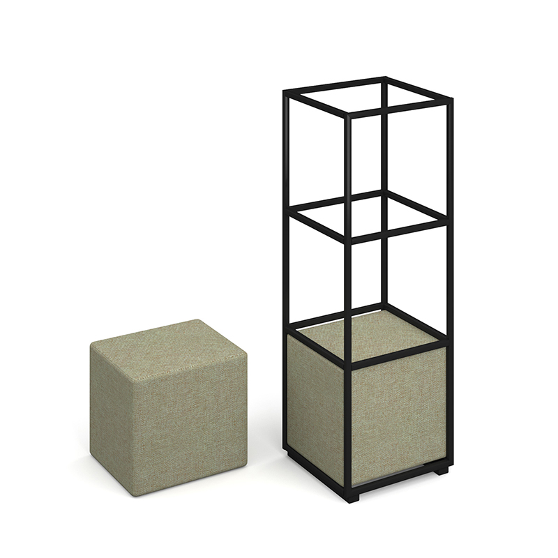 Unite Modular Storage Single Upholstered Stool
