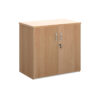 Universal-Double-Door-Cupboard-740mm-High-Beech-Nobis-Office-Furniture