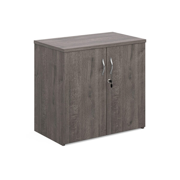 Universal-Double-Door-Cupboard-740mm-High-Grey-Oak-Nobis-Office-Furniture