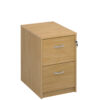 Wooden-2-drawer-filing-cabinet-with-silver-handles-730mm-high-Oak