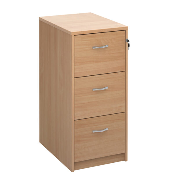 Wooden-3-drawer-filing-cabinet-with-silver-handles-1045mm-high-beech