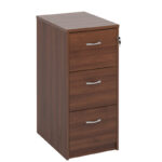 Wooden-3-drawer-filing-cabinet-with-silver-handles-1045mm-high-walnut