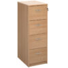 Wooden-4-drawer-filing-cabinet-with-silver-handles-1360mm-high-beech