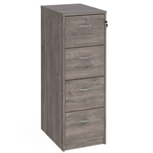 Wooden-4-drawer-filing-cabinet-with-silver-handles-1360mm-high-grey-oak