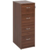 Wooden-4-drawer-filing-cabinet-with-silver-handles-1360mm-high-walnut