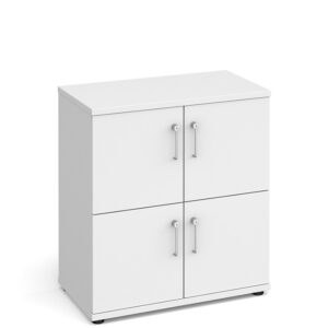 Universal White Wooden Storage 4 Door Lockers - 867mm High