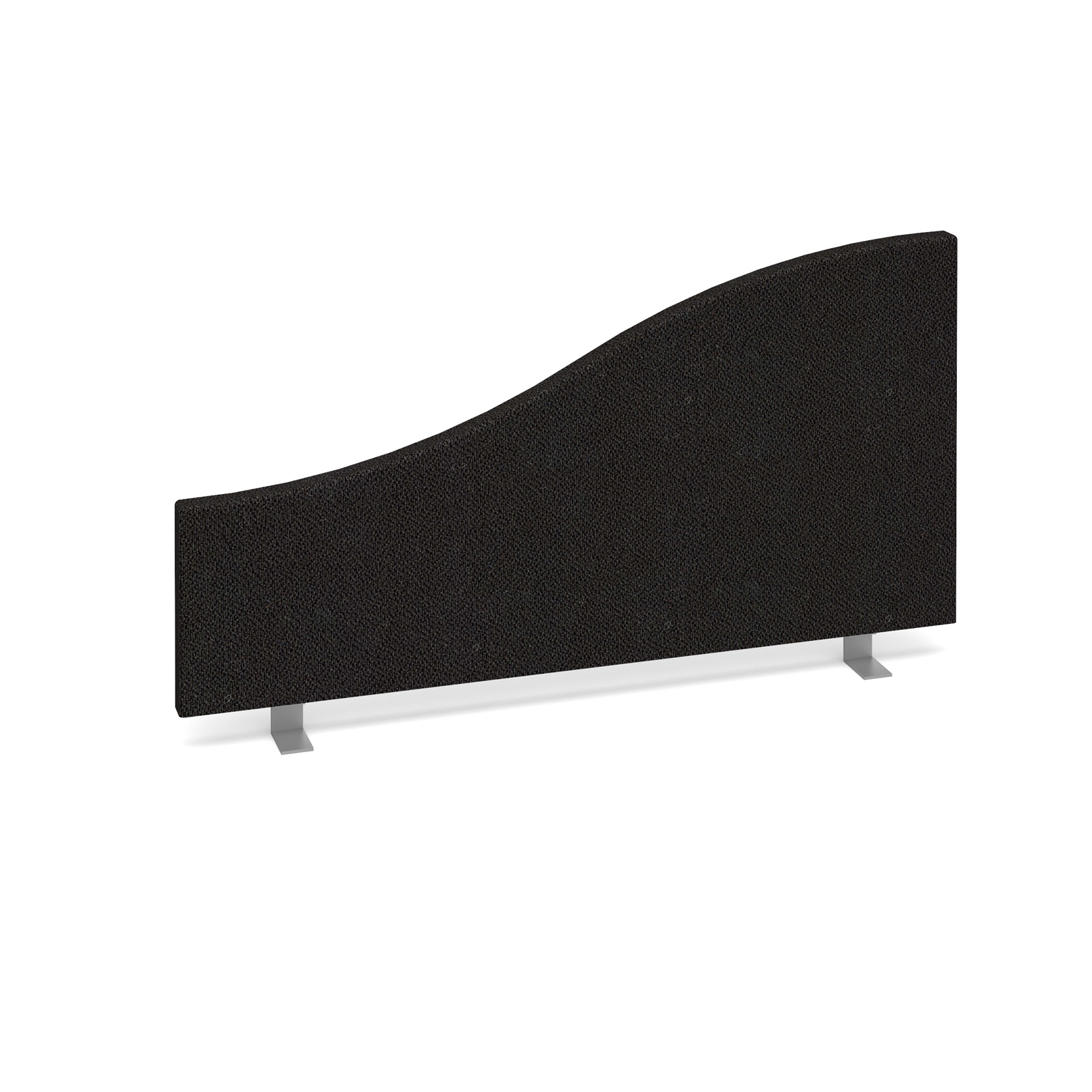 Wave Desktop Fabric Screen - 800mm Wide