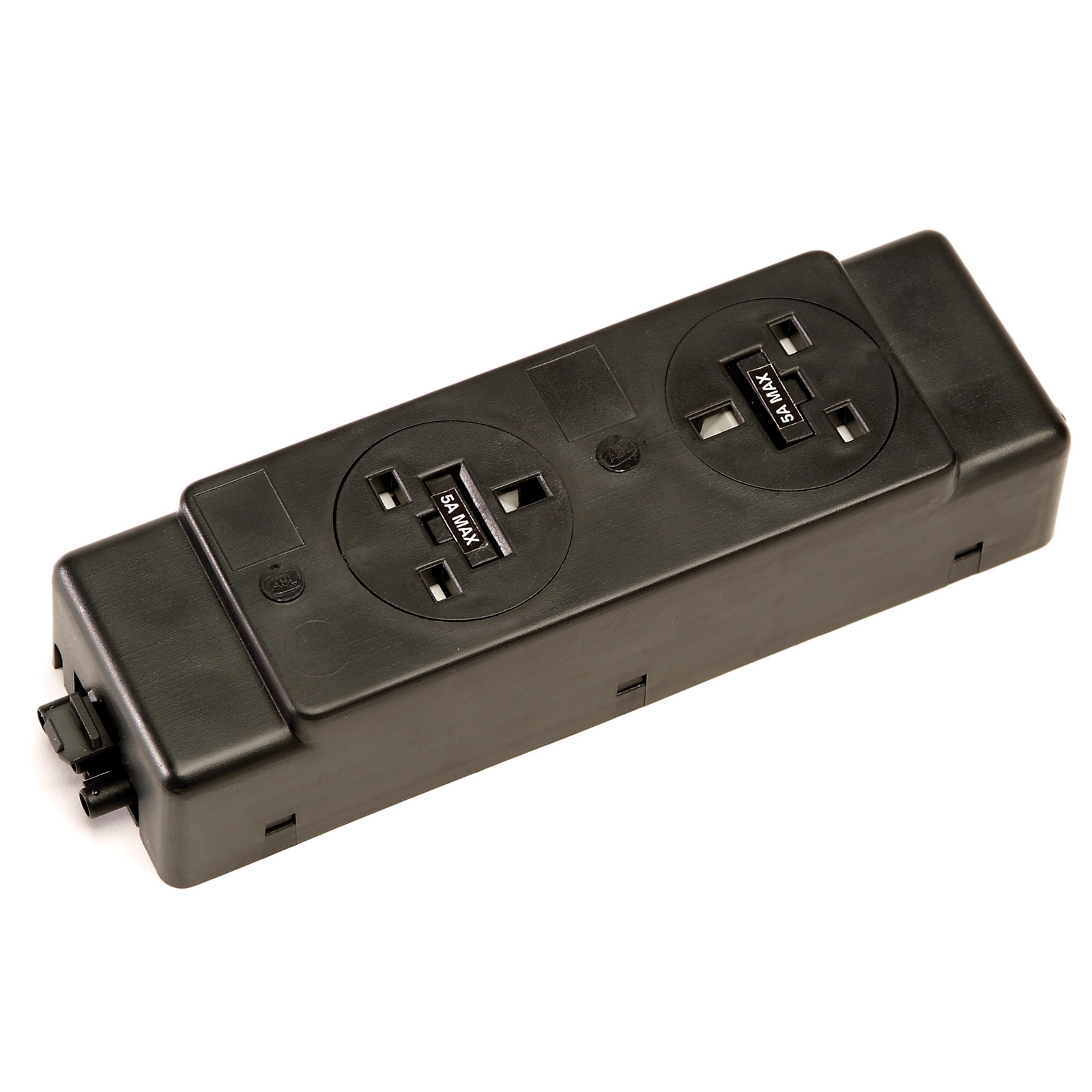 Black Under Desk Power Bar 1