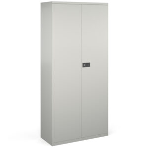 Steel Contract 4 Shelf  Cupboard 1968mm High - Grey