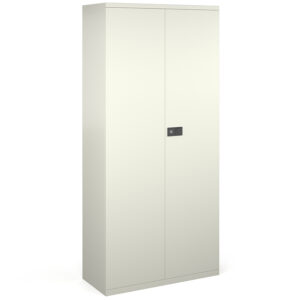 Steel Contract 4 Shelf  Cupboard 1968mm High - White
