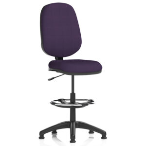 Eclipse Plus I Draughtsman Chair with Footring – Custom Upholstery