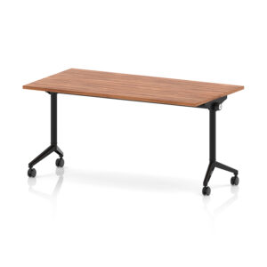 Impulse Plus Rectangular Fliptop Meeting Table with Black Frame - 1600mm x 800mm