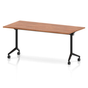 Impulse Plus Rectangular Fliptop Meeting Table with Black Frame - 1800mm x 800mm
