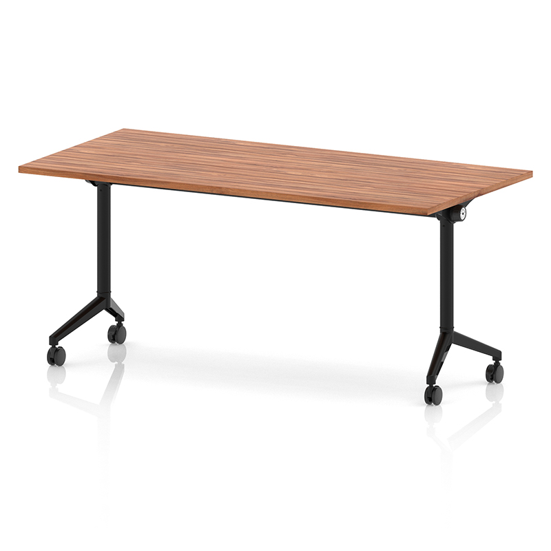 Impulse Plus Rectangular Fliptop Meeting Table with Black Frame - 1800mm x 800mm
