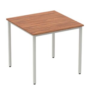Impulse Square Meeting Table with Silver Frame 800mm x 800mm