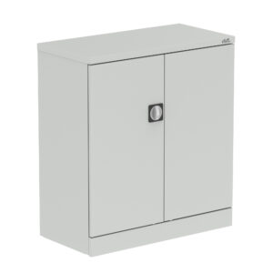 Qube Stationery 2-Door Cupboard - 1020mm Light Grey - Nobis Furniture