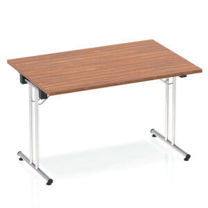 Impulse Folding Rectangular Meeting Table 1200mm x 800mm - Silver Frame