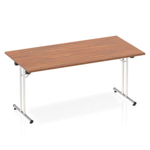 Impulse Folding Rectangular Meeting Table 1600mm x 800mm - Silver Frame