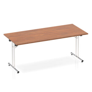 Impulse Folding Rectangular Meeting Table 1800mm x 800mm - Silver Frame