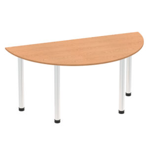 Impulse Semi-Circle Radial Leg Meeting Table - 1600mm x 800mm
