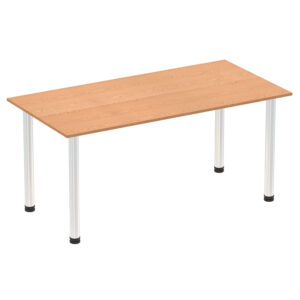 Impulse Rectangular Radial Leg Meeting Table - 1600mm x 800mm