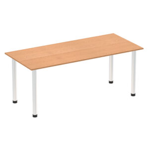 Impulse Rectangular Radial Leg Meeting Table - 1800mm x 800mm
