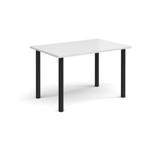 Rectangular Meeting Table with Radial Legs – Black Frame, 1200 x 800mm