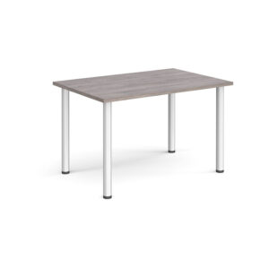 Rectangular Meeting Table with Radial Legs – Silver Frame, 1200 x 800mm