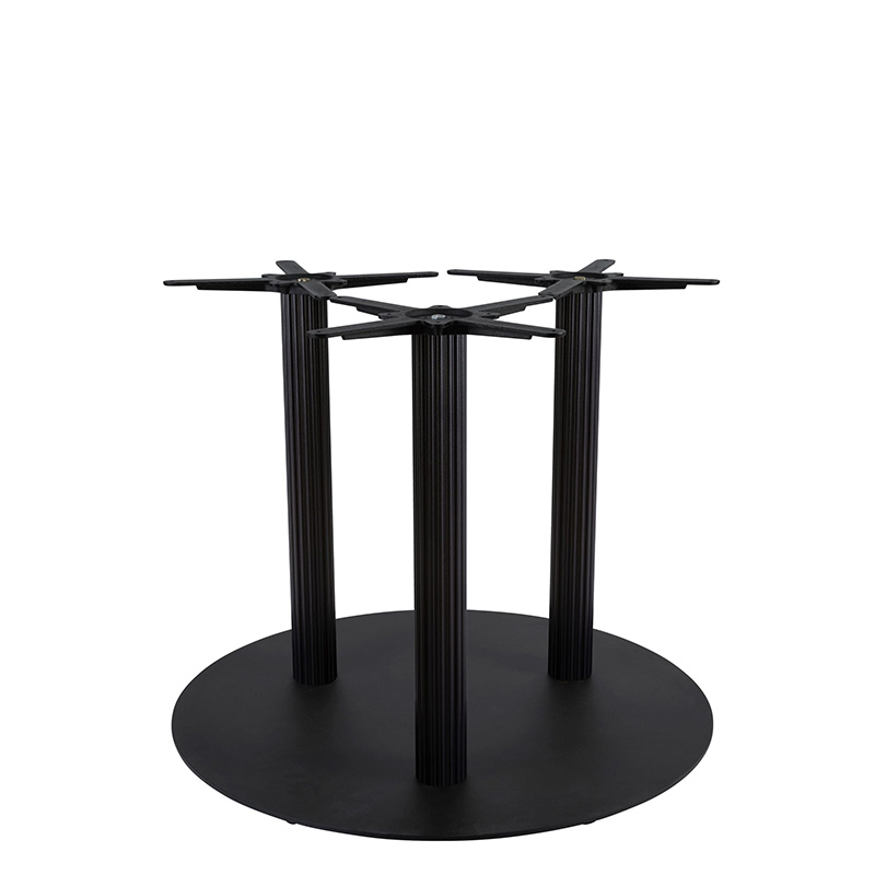 Boston Fluted Extra Large Round Table Base - Black