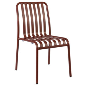 Henley Commercial Stacking Side Chair – Modern Slatted Design