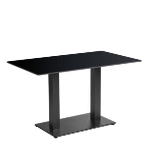 Extrema Black Complete Outdoor Anzio Dining Table - 4 Sizes