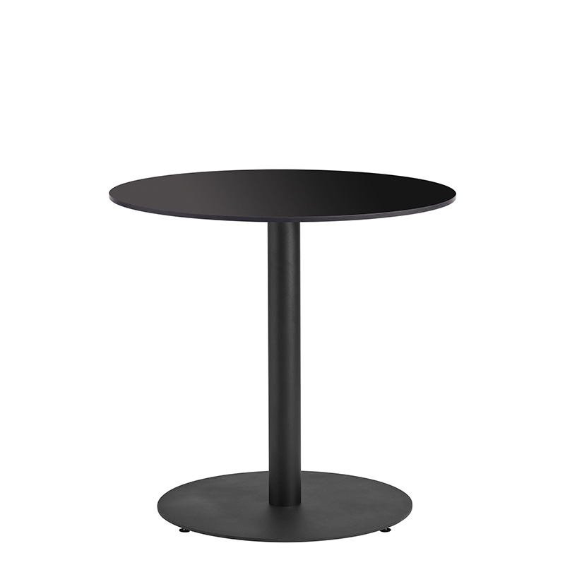Extrema Black Complete Outdoor Boston Dining Table - 690 Round