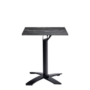 Extrema Black Marble Effect Complete Outdoor Fliptop Dining Table - 4 Sizes