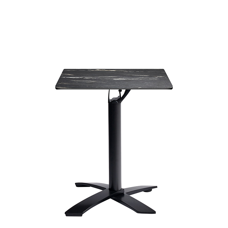 Extrema Black Marble Effect Complete Outdoor Fliptop Dining Table - 4 Sizes