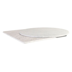 Italian Carrara marble Table Tops - White/Grey Stocked Sizes