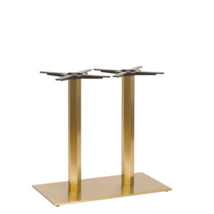 Luxor Twin Rectangular Table Base with Hexagonal Column - Various Heights