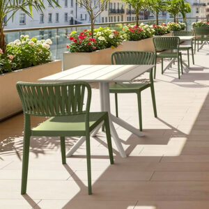 Portu Outdoor Stacking Side Stool - Stylish and Durable