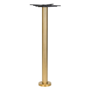 RegalRoot Brass Floor Fix Table Base - Poseur Height