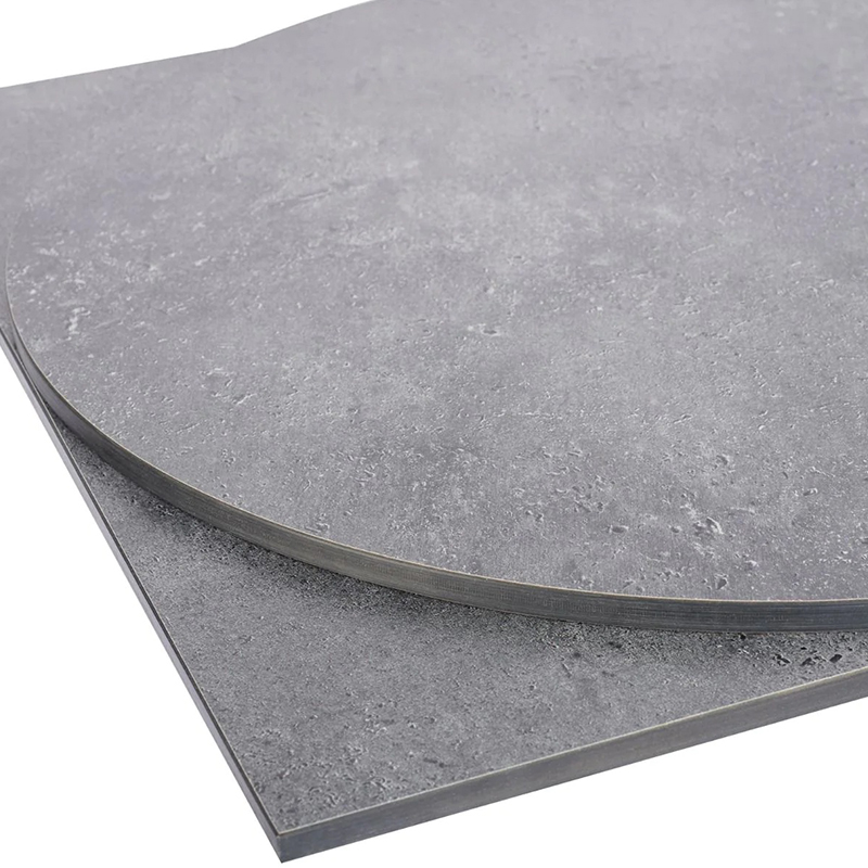 Premium HP Laminate Groove Fixing Outdoor Table Top - Metallic Anthracite