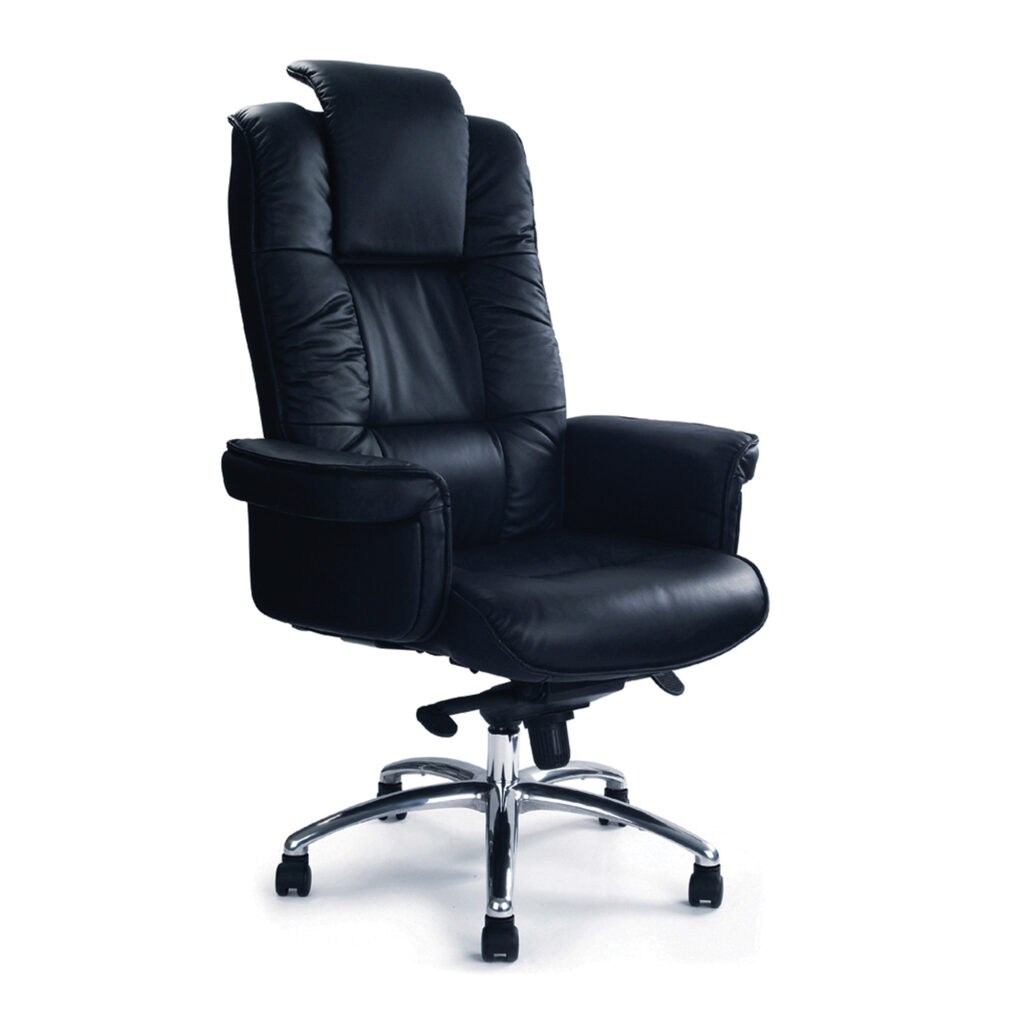 Aero Wing Executive Chair – Leather Faced with Headrest