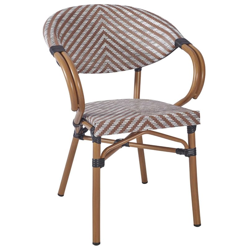 Montpellier Outdoor Bistro Chair – Ideal for Restaurant Terraces - Beige