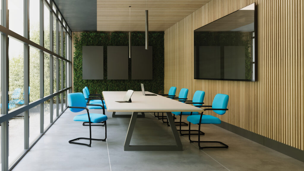 Aria Lightweight Stackable Boardroom Chair with Black Steel Frame & Padded Arms
