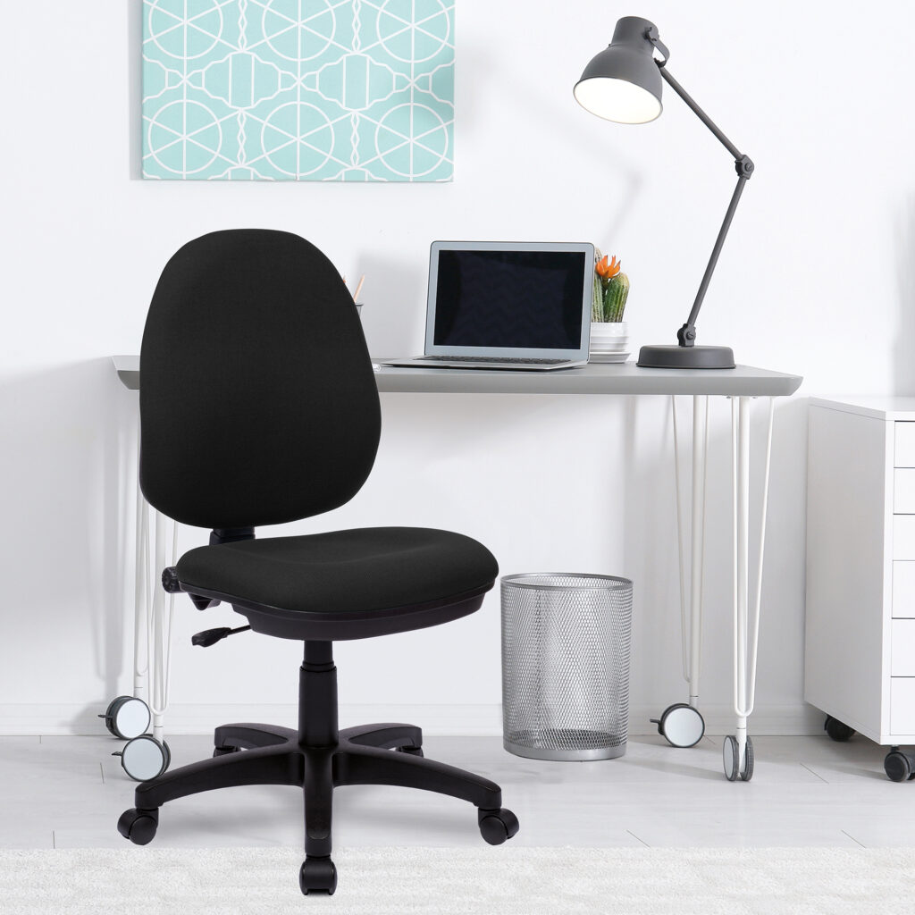 Java 100 Medium Back Operator Chair – Single Lever Ergonomic Office Chair with Lumbar Support