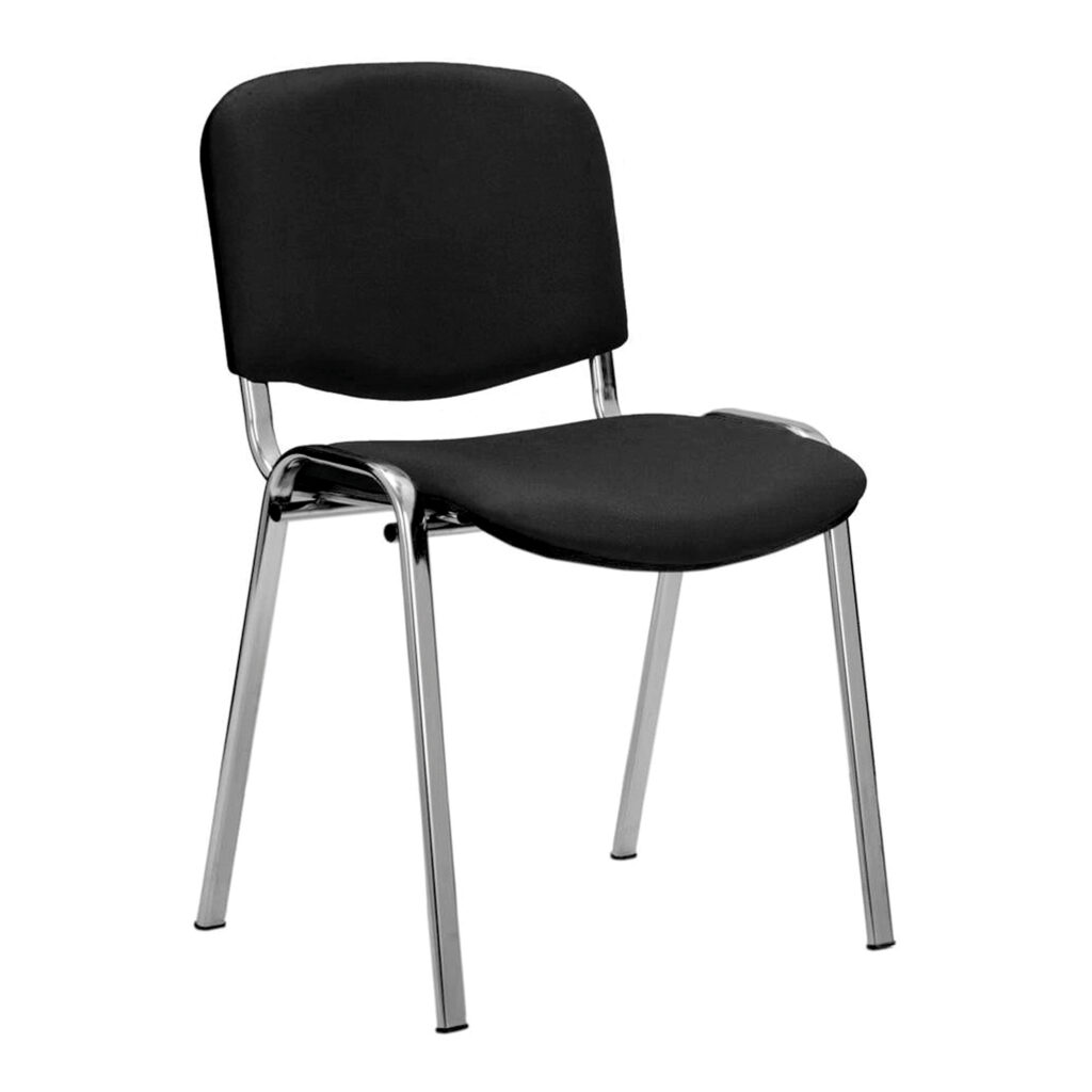 SpaceSaver Stackable Conference Chair – Black - Minimum Order Quantity -10