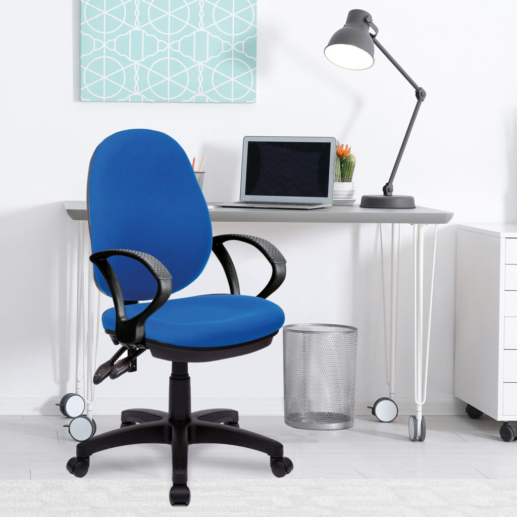 Java 200 Twin Lever Medium Back Operator Chair – Ergonomic Office Chair with Fixed Arms