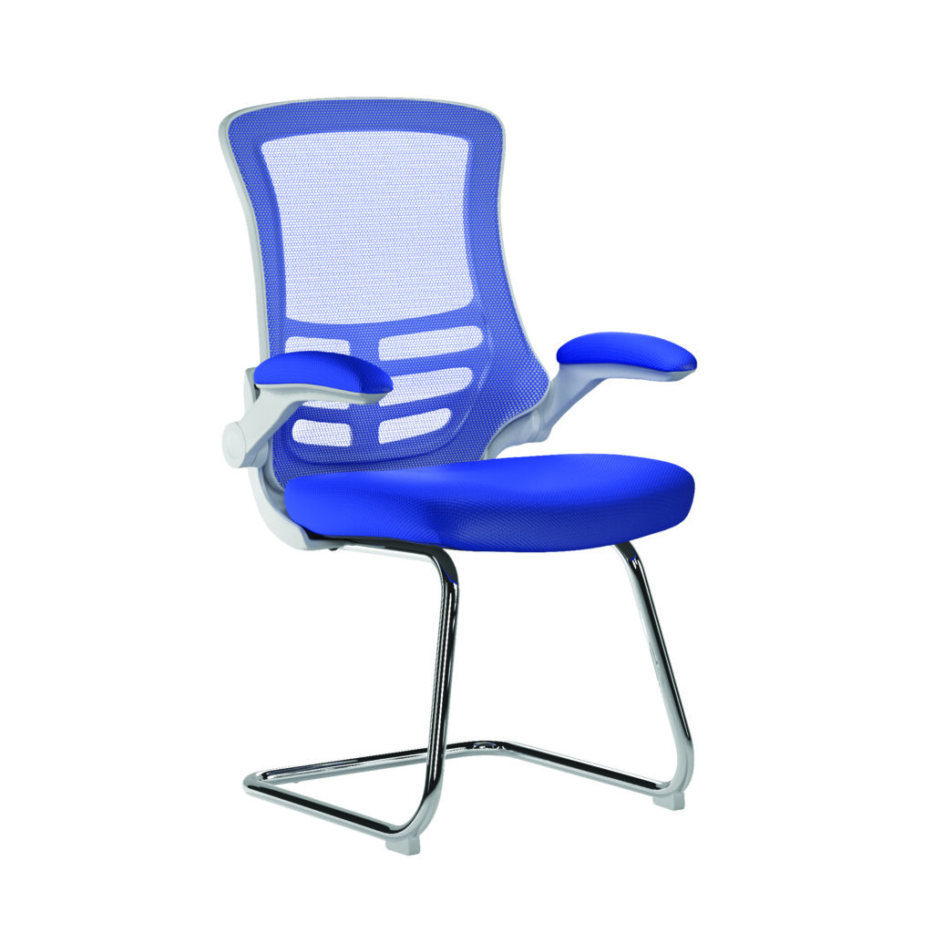 Luna Designer High Back Mesh Cantilever Visitor Chair
