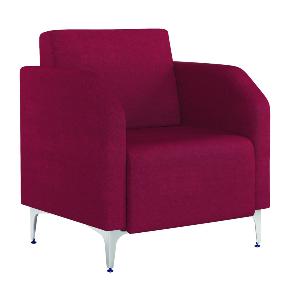 Purple Atlas Single Seater Metal Frame Modular Reception Booth