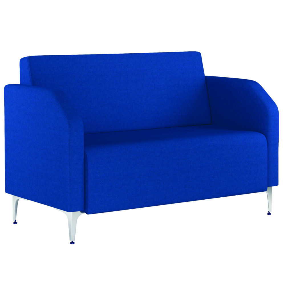 Blue Atlas Two Seater Metal Frame Modular Reception Booth